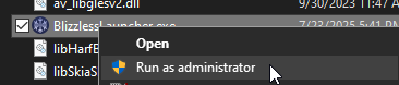 Run as administrator