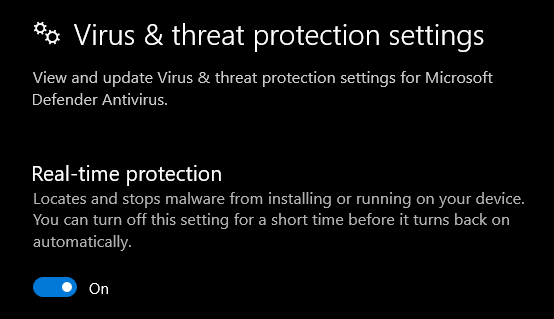 Disable protection