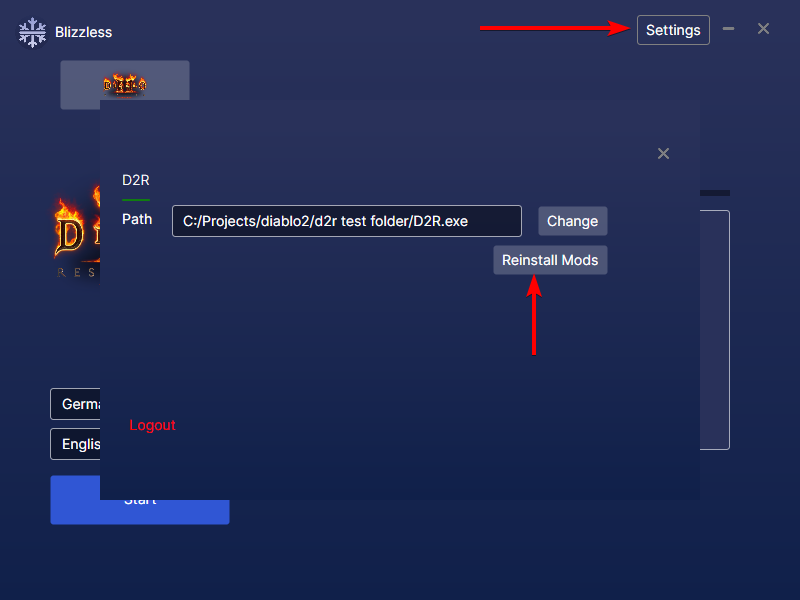 Reinstall mods